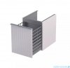Oristo Etna szafka niska z koszem Ryflowana 40x50x45cm Piaskowy Mat OR52-SN1S-40-10R